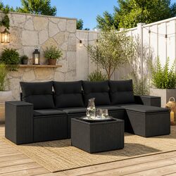 Practical Modular 6-Piece Garden Sofa Set for Entertaining
