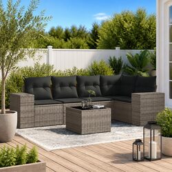 Practical 6-Piece Outdoor Sofa Set for Relaxation