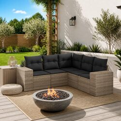 5-Piece Modular Garden Sofa for Any Outdoor Setting