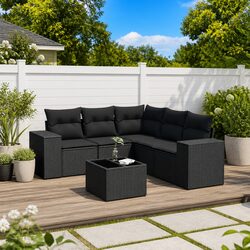 Practical 6 Piece Garden Sofa Set for Your Outdoor Living