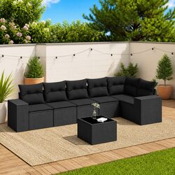 Versatile 7 Piece Garden Sofa Set for Everyday Use