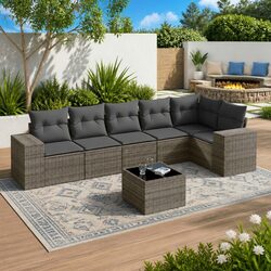 Versatile 7 Piece Garden Sofa Set for Any Space