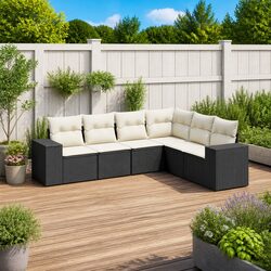 Practical 6-Piece Garden Sofa Set for Any Outdoor Space