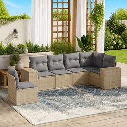 Practical 6 Piece Garden Sofa Set for Any Outdoor Setting
