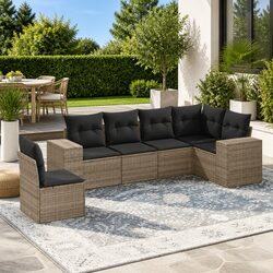 Versatile 6 Piece Garden Sofa for Any Outdoor Use