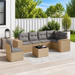 Practical 7 Piece Garden Sofa Set for Your Home