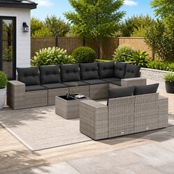 Practical 9-Piece Garden Sofa Set for Outdoor Living
