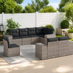 Practical 8-Piece Sofa Set for Any Outdoor Setting
