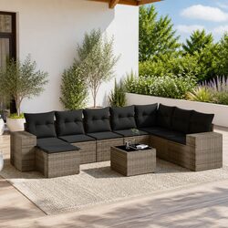 Practical 9 Piece Outdoor Sofa Set for Your Patio