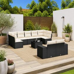 Practical 10 Piece Garden Sofa Set for Outdoor Spaces