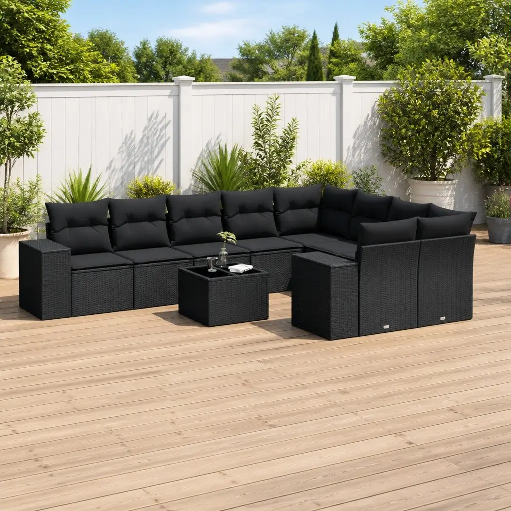 10 Piece Garden Sofa Set for Outdoor Living