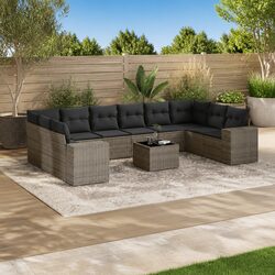 11-Piece Garden Sofa Set for Comfortable Outdoor Use