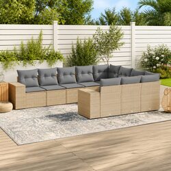 Versatile 10-Piece Garden Sofa Set for Any Outdoor Space