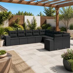 Practical 10-Piece Garden Sofa Set for Outdoor Spaces