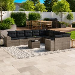 Practical 11 Piece Garden Sofa Set for Outdoor Living
