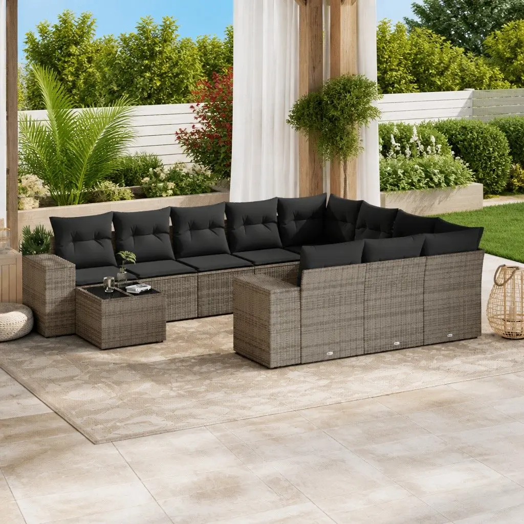 11 Piece Garden Sofa Set for Outdoor Use