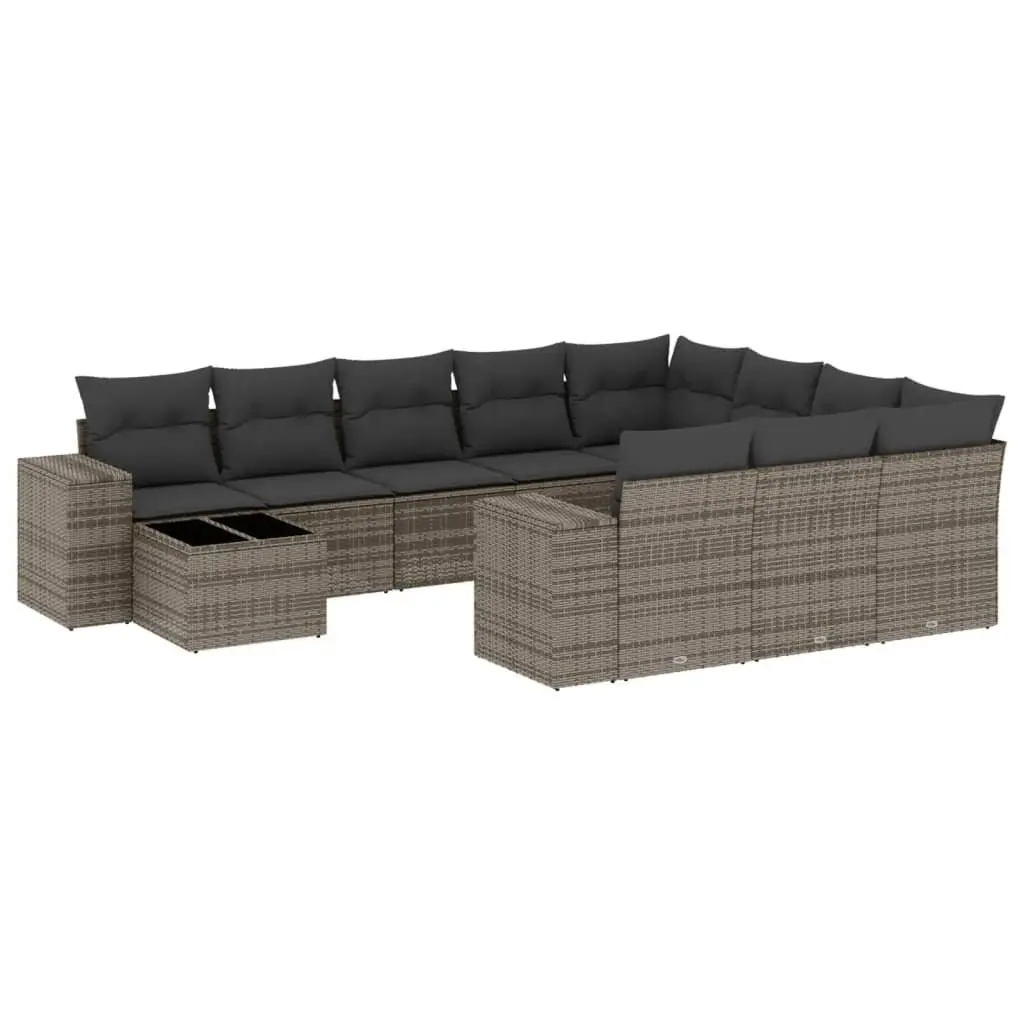 11 Piece Garden Sofa Set for Outdoor Use