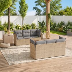 Flexible Modular 7 Piece Garden Sofa Set