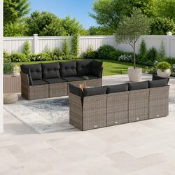 Versatile 9-Piece Garden Sofa Set for Outdoor Use