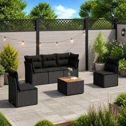 6-Piece Garden Sofa Set Perfect for Patios and Backyards