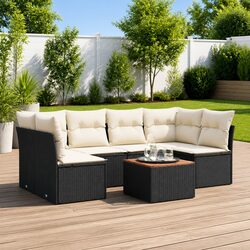 7 Piece Outdoor Sofa Set for Comfortable Backyard Relaxation