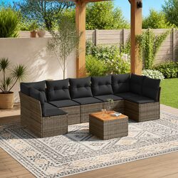 Versatile Outdoor 8 Piece Sofa Set for Relaxation and Entertainment