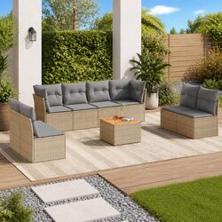 Functional 9 Piece Outdoor Sofa Set for Versatile Spaces