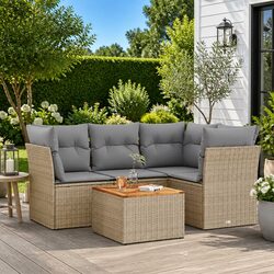 Versatile 5 Piece Outdoor Sofa Set for Relaxation