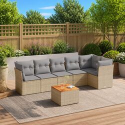 7 Piece Garden Sofa Set for Outdoor Living