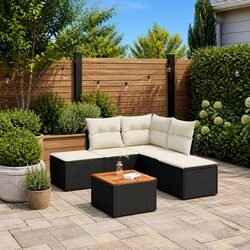 Practical 6 Piece Garden Sofa Set for Any Outdoor Space