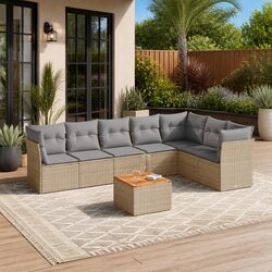 Versatile 8 Piece Sofa Set for Your Patio or Terrace