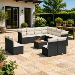 Practical 12-Piece Sofa Set for Outdoor Use