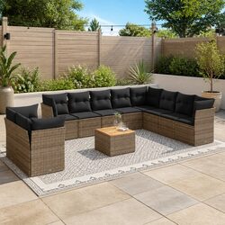 Versatile 11-Piece Garden Sofa Set for Outdoor Relaxation
