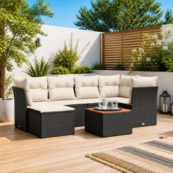 Practical 7-Piece Outdoor Sofa Set for Any Garden