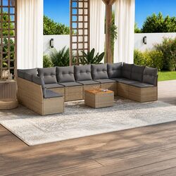 Practical 11 Piece Garden Sofa Set for Outdoor Gatherings