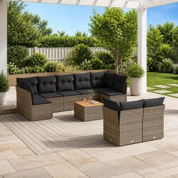 Perfect for Outdoor Gatherings: 10-Piece Sofa Set