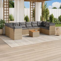 Functional Garden Sofa Set 11 Piece for Outdoor Living