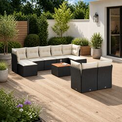 Practical 10 Piece Sofa Set Ideal for Outdoor Living