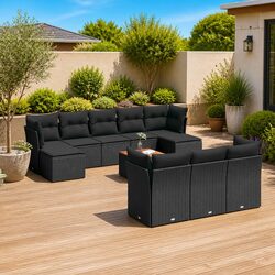 Versatile 11-Piece Sofa Set for Your Outdoor Relaxation