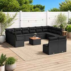 Versatile 13 Piece Outdoor Sofa Set for Home Use