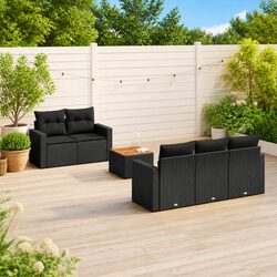 Practical 6 Piece Garden Sofa Set for Your Home