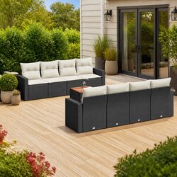 Versatile 9-Piece Sofa Set for Your Outdoor Retreat