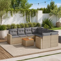 Versatile 9-Piece Garden Sofa Set for Any Outdoor Setting