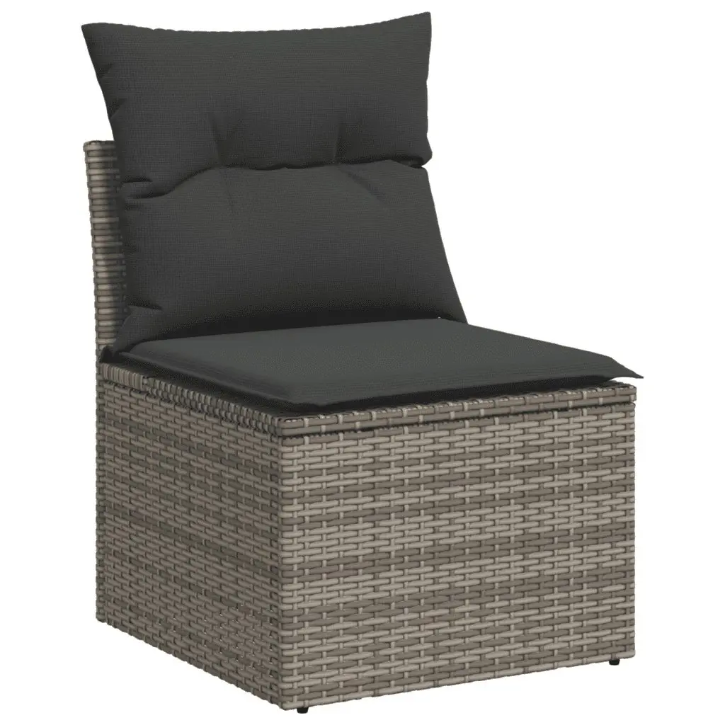 Garden Sofa Set 13 Piece Outdoor Furniture Patio Lounge Grey with Cushions