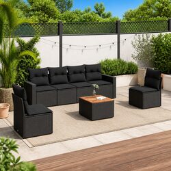 Versatile 7 Piece Garden Sofa Set for Outdoor Comfort