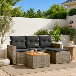 5 Piece Modular Garden Sofa Set for Backyard Comfort