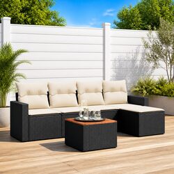 Practical 6 Piece Garden Sofa Set for Your Home
