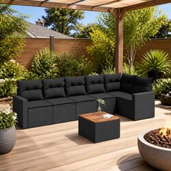 Versatile 7 Piece Garden Sofa Set for Outdoor Spaces