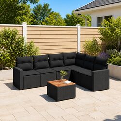 Versatile 7-Piece Garden Sofa for Your Outdoor Living
