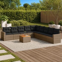 Perfect for Relaxation: 10 Piece Garden Sofa Set